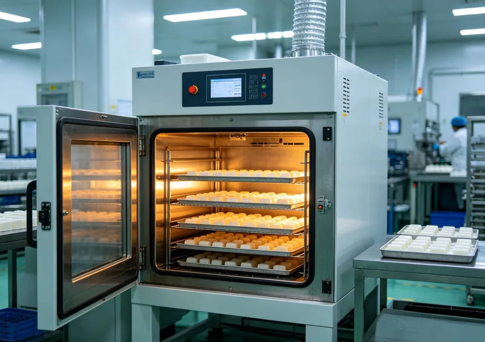 Curing oven for silicone post-curing and volatile reduction