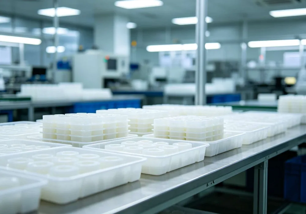 Injection-molded silicone parts on the CYES production line