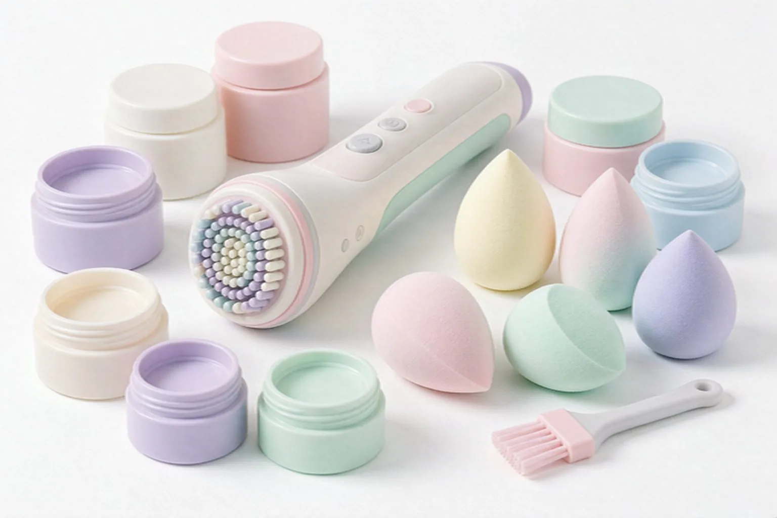 Custom silicone beauty and personal care tools